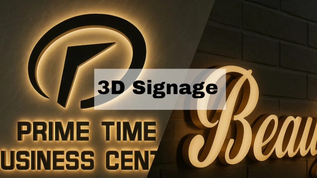 3D signage in duabi