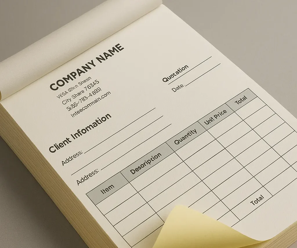 NCR Book Printing in Dubai – #1 Custom Invoice & Receipt Book Service
