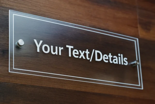 office nameplate dubai